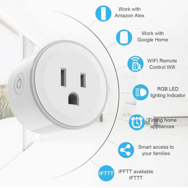 ENCHUFE INLIGENTE WIFI/ALEXA/GOOGLE HOME