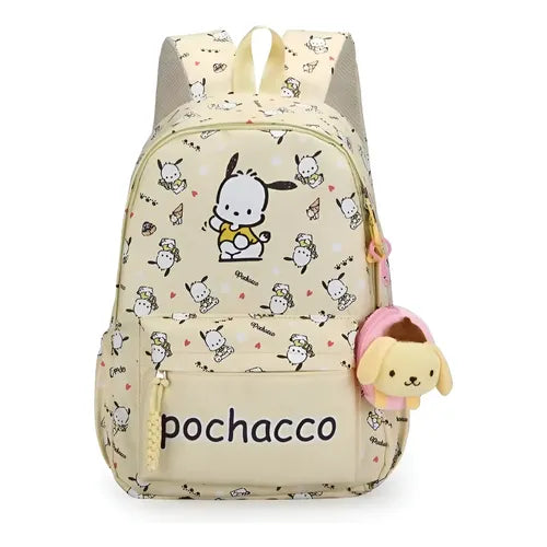 MOCHILA ESCOLAR CON LLAVERO KUROMI