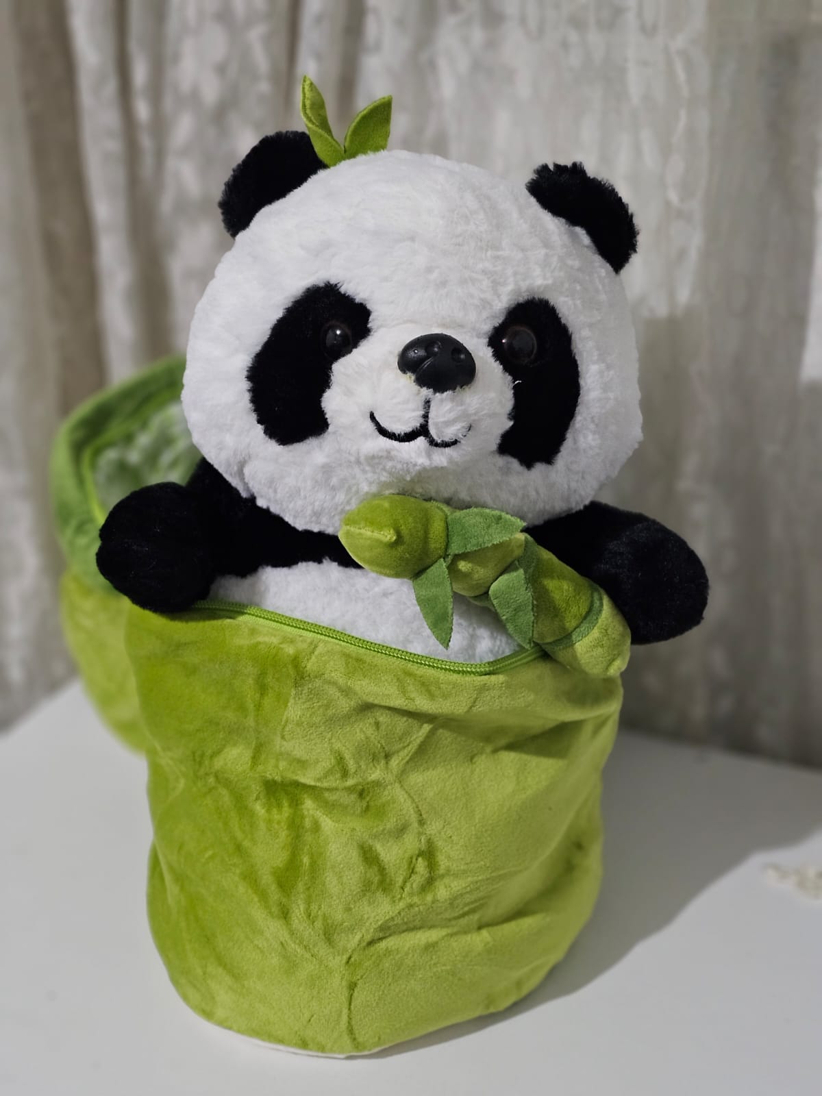 PANDA CON CASITA DE BAMBÚ
