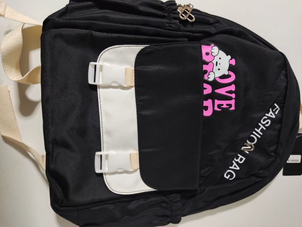 MOCHILLA NEGRA PARA MUJER FASHION BAG
