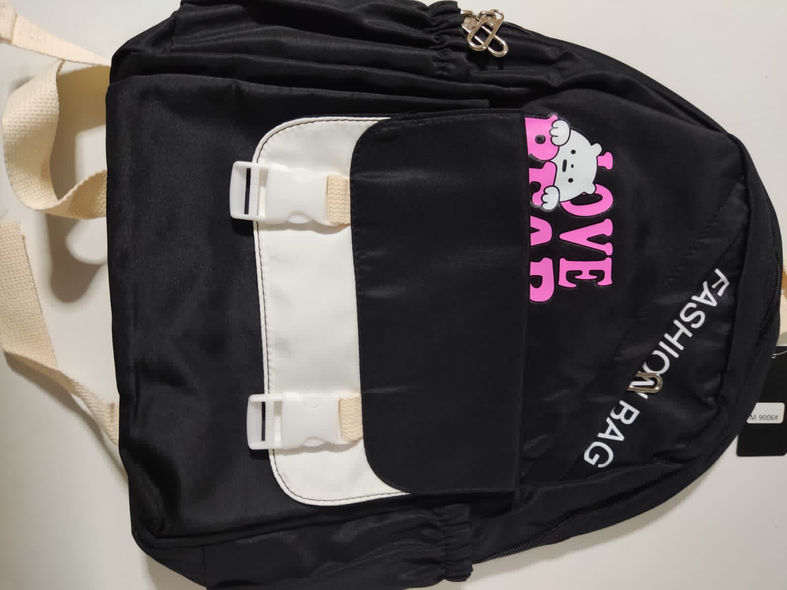 MOCHILLA NEGRA PARA MUJER FASHION BAG