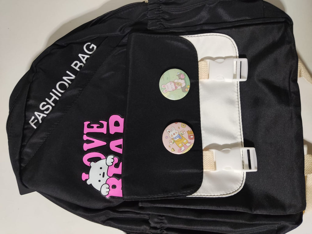 MOCHILLA NEGRA PARA MUJER FASHION BAG